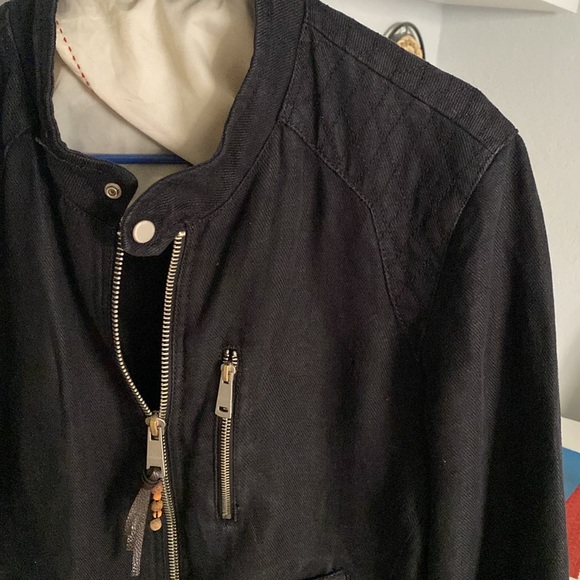 Zara men’s 100% linen black jacket - Picture 2 of 16